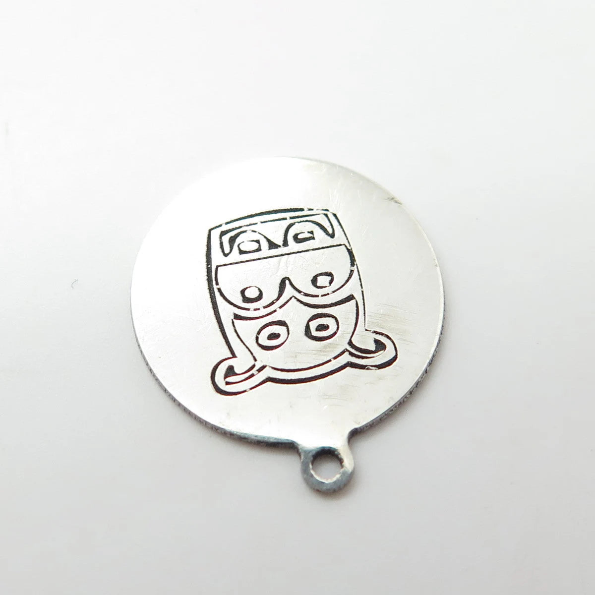 925 Sterling Silver USA Two In Town Hippopotamus Charm Pendant