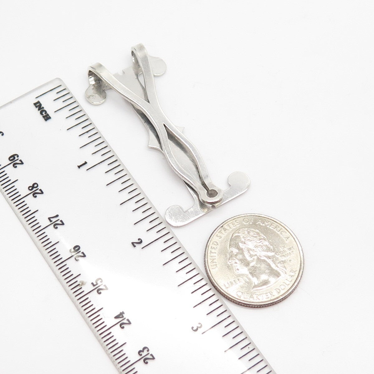 925 Sterling Silver Vintage Letter "I" Initial Bookmark