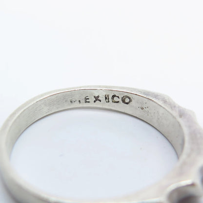 925 Sterling Silver Vintage Mexico Braided Ring Size 6