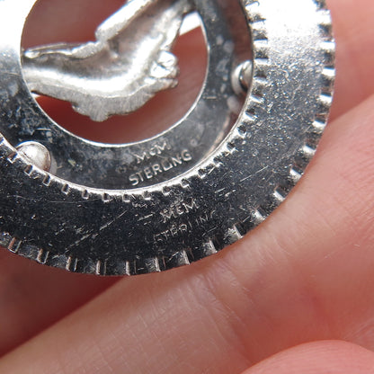 MARK MERCY 925 Sterling Silver Vintage Friendship Charm Pendant