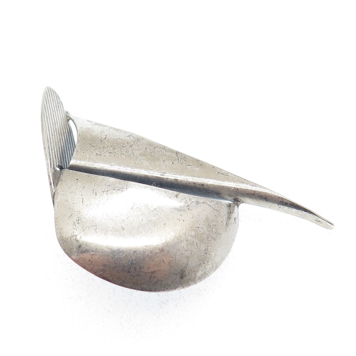 BEAU 925 Sterling Silver Antique Art Deco Sailboat Pin Brooch