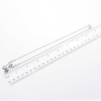 ESPO JOSEPH ESPOSITO Sterling Silver Vintage Rhinestone Filigree Necklace 16"