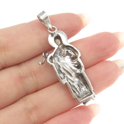 925 Sterling Silver Vintage St. Jude Religious Pendant