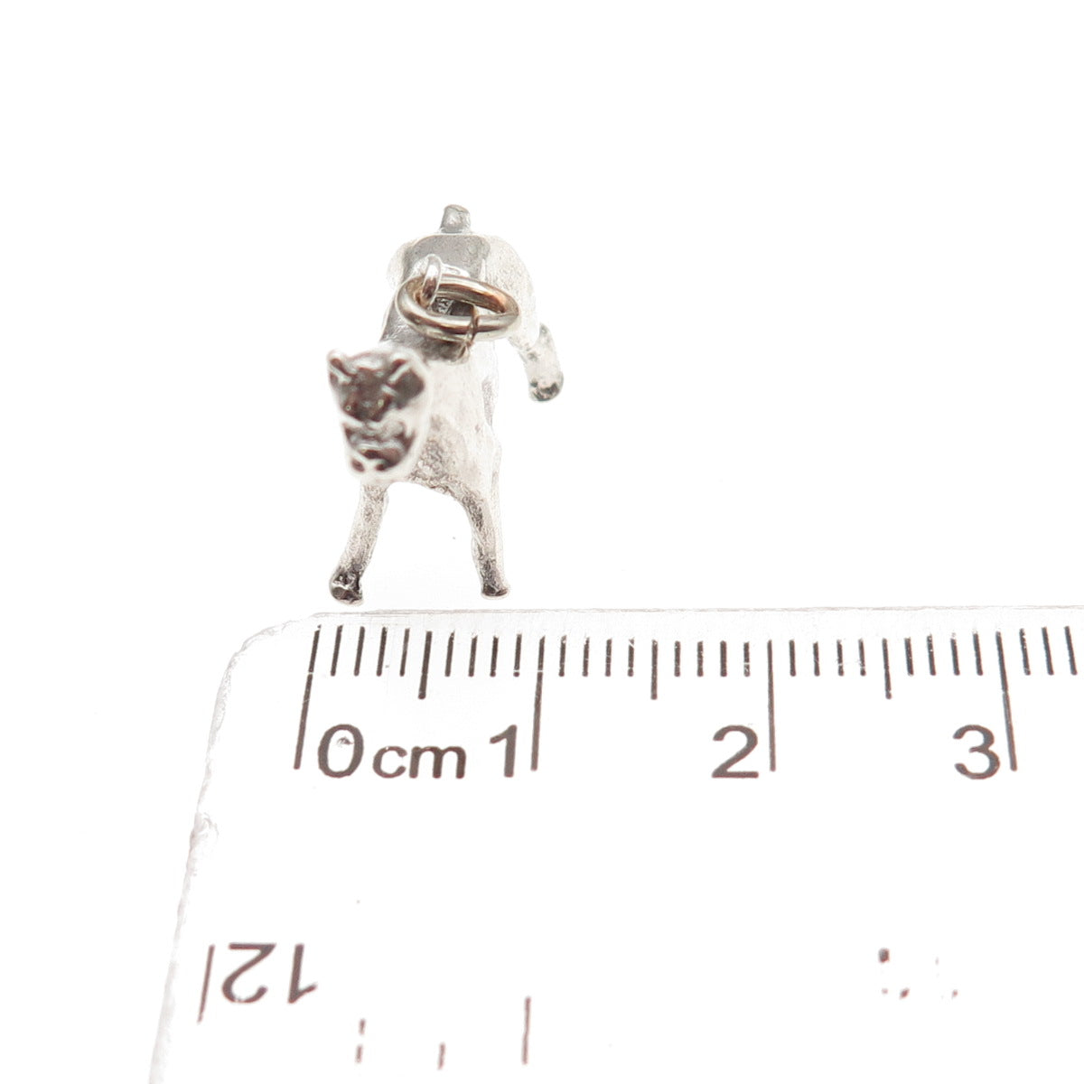925 Sterling Silver Vintage Doberman 3D Mini Charm Pendant