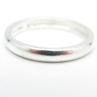 MICHELLE ALBALA 925 Sterling Silver Classic Wedding Band Ring Size 10.25