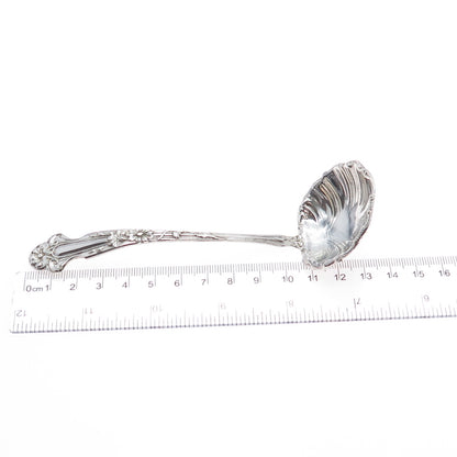 R. BLACKINTON 925 Sterling Silver Antique Art Deco Daisy Gravy Ladle
