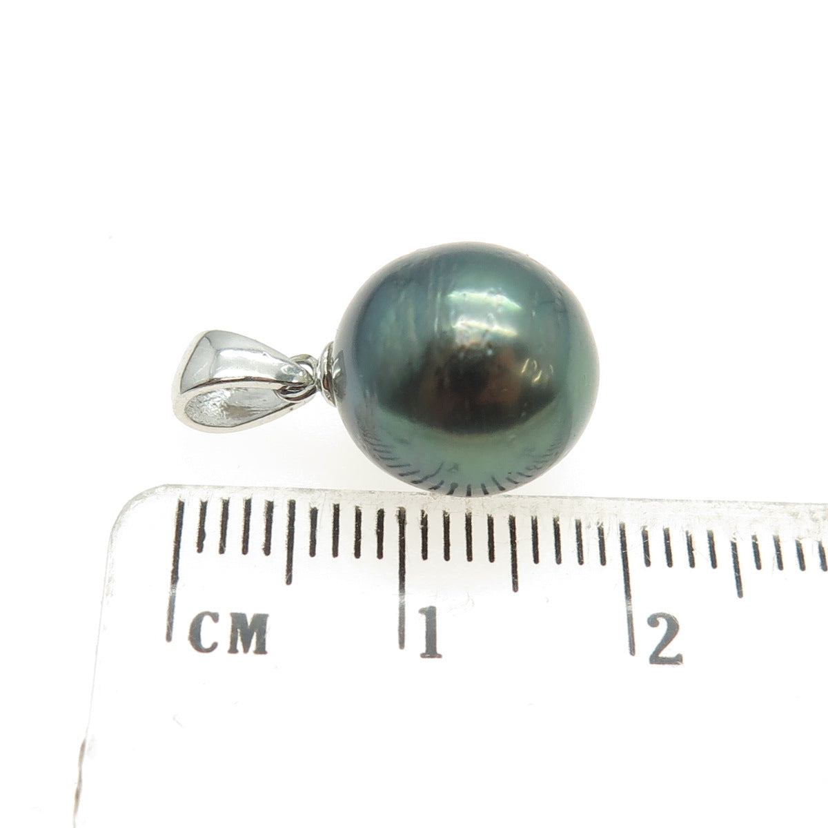 925 Sterling Silver Real Tahitian Pearl Minimalist Pendant