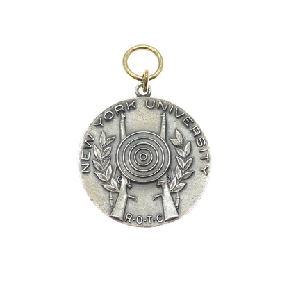 BALFOUR 925 Sterling Antique 1941 NYU Reserve Officers' Training Corps Pendant