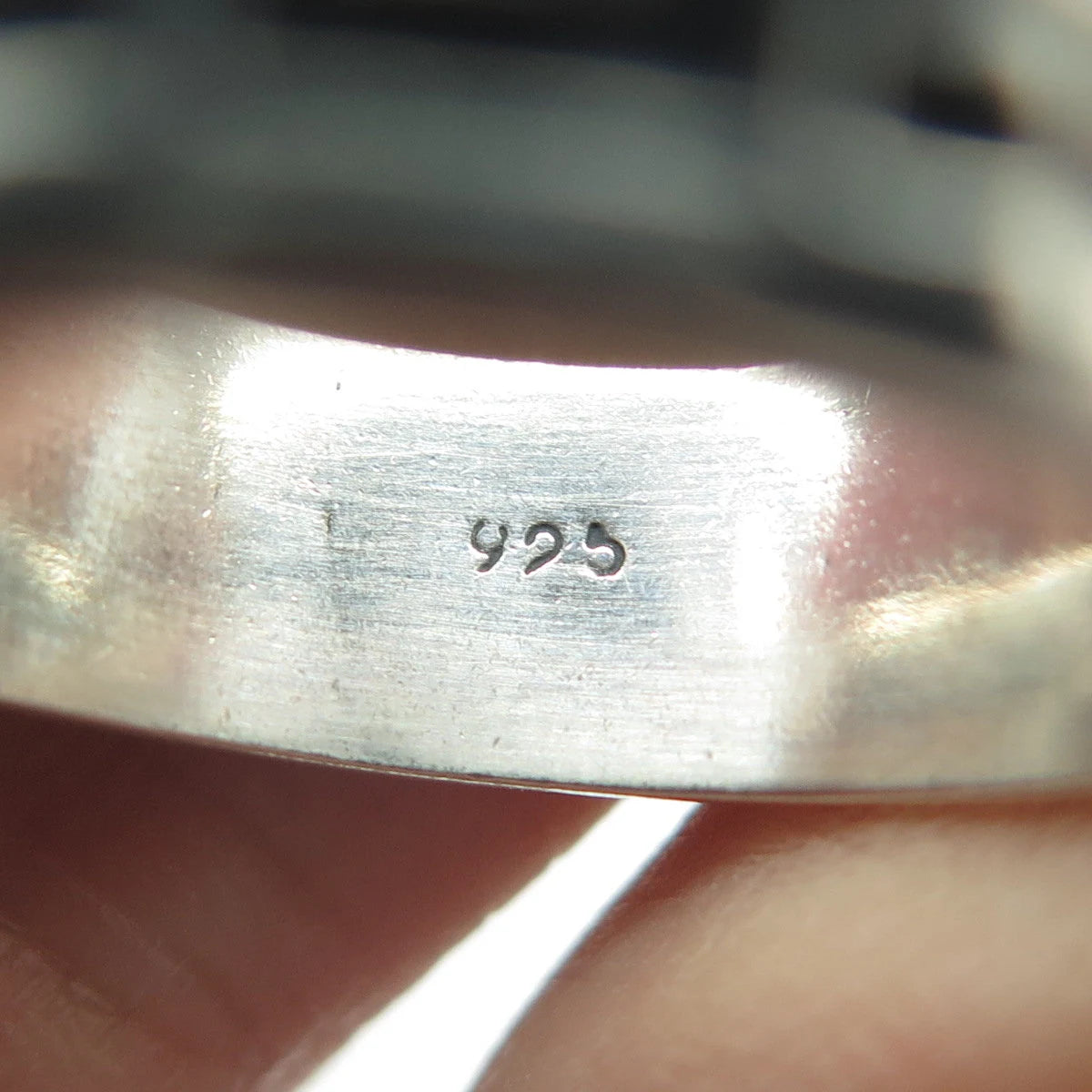 925 Sterling Silver Vintage Greek Maze Band Ring Size 10.75