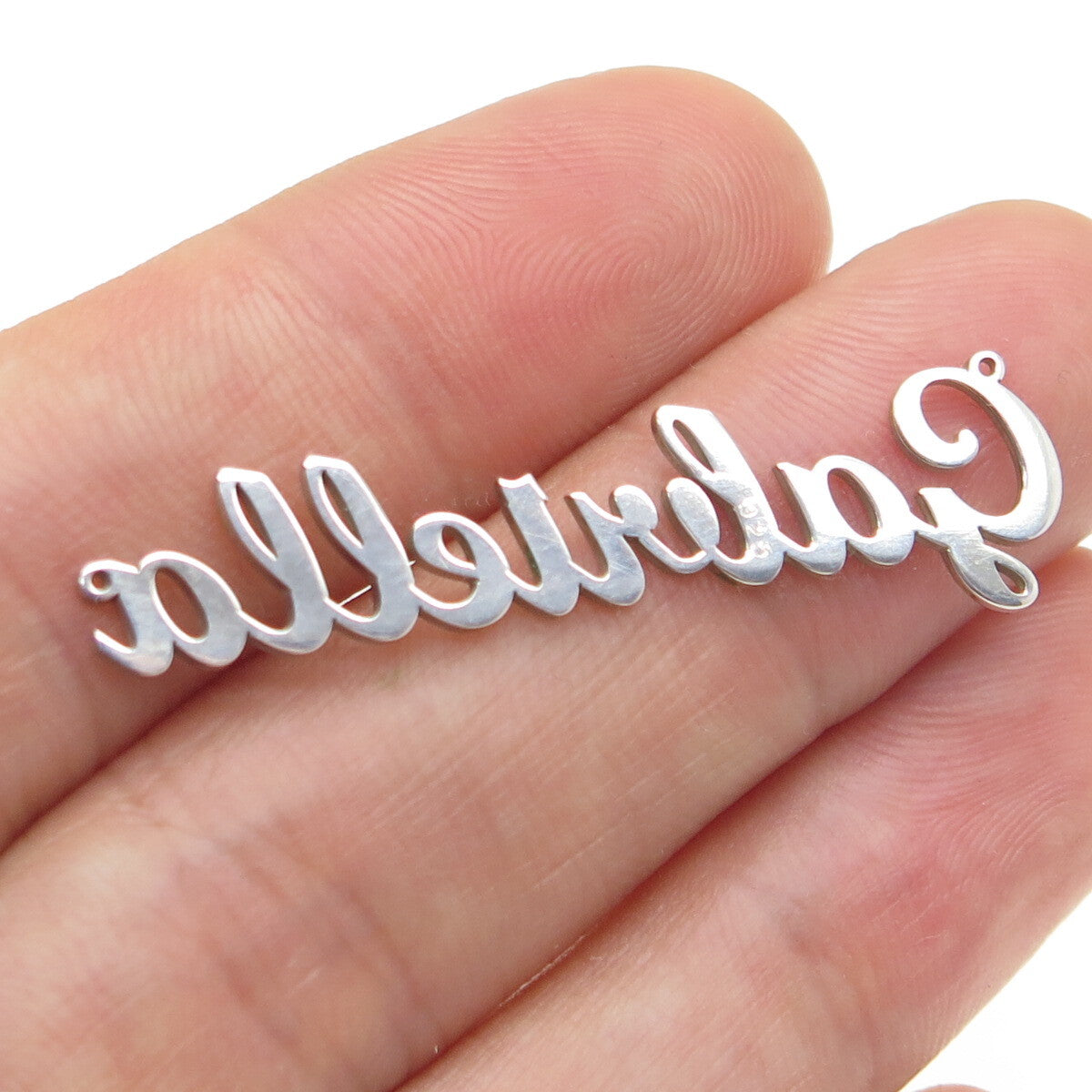 925 Sterling Silver "Gabriella" Personalized Centerpiece Pendant