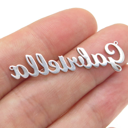 925 Sterling Silver "Gabriella" Personalized Centerpiece Pendant