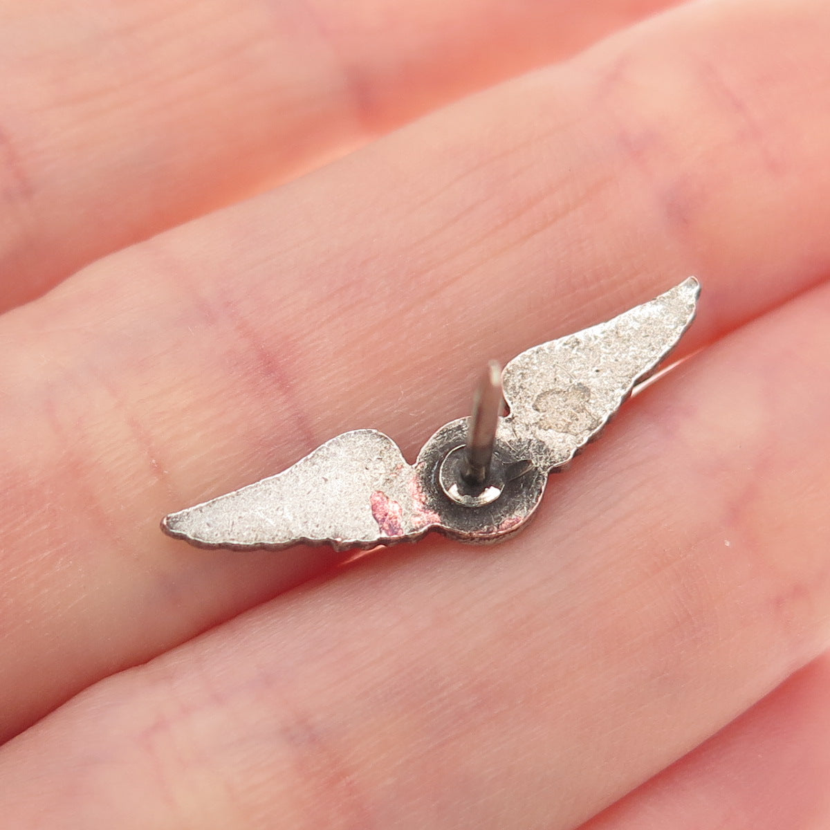 925 Sterling Silver Antique WWII Enamel National Pilot's Association Lapel Pin