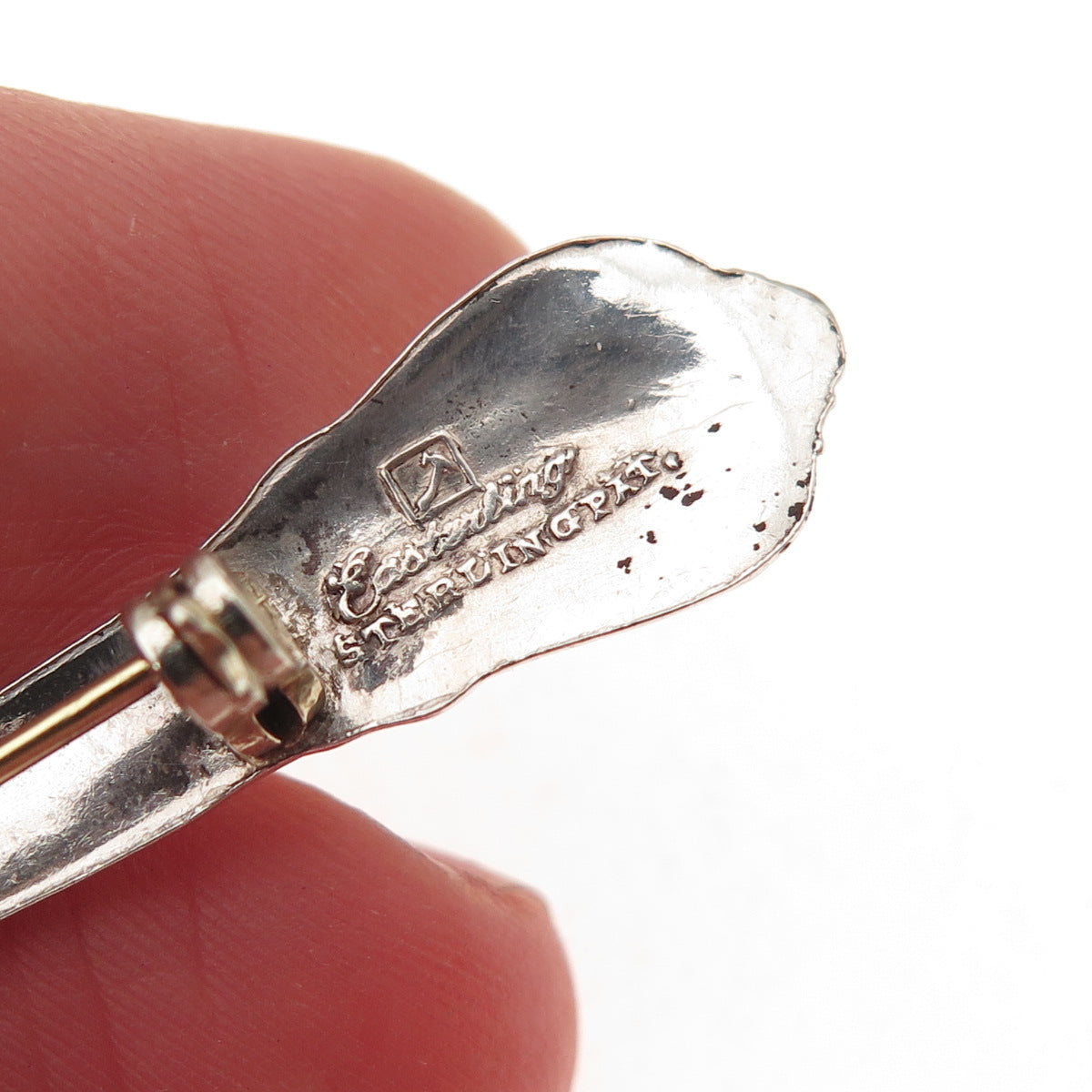 Easterling 925 Sterling Silver Antique 1944 American Classic Spoon Pin Brooch