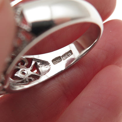 925 Sterling Silver Round-Cut C Z Promise Ring Size 10.25