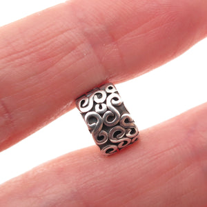 Pandora 925 Sterling Silver Swirl Clip Charm