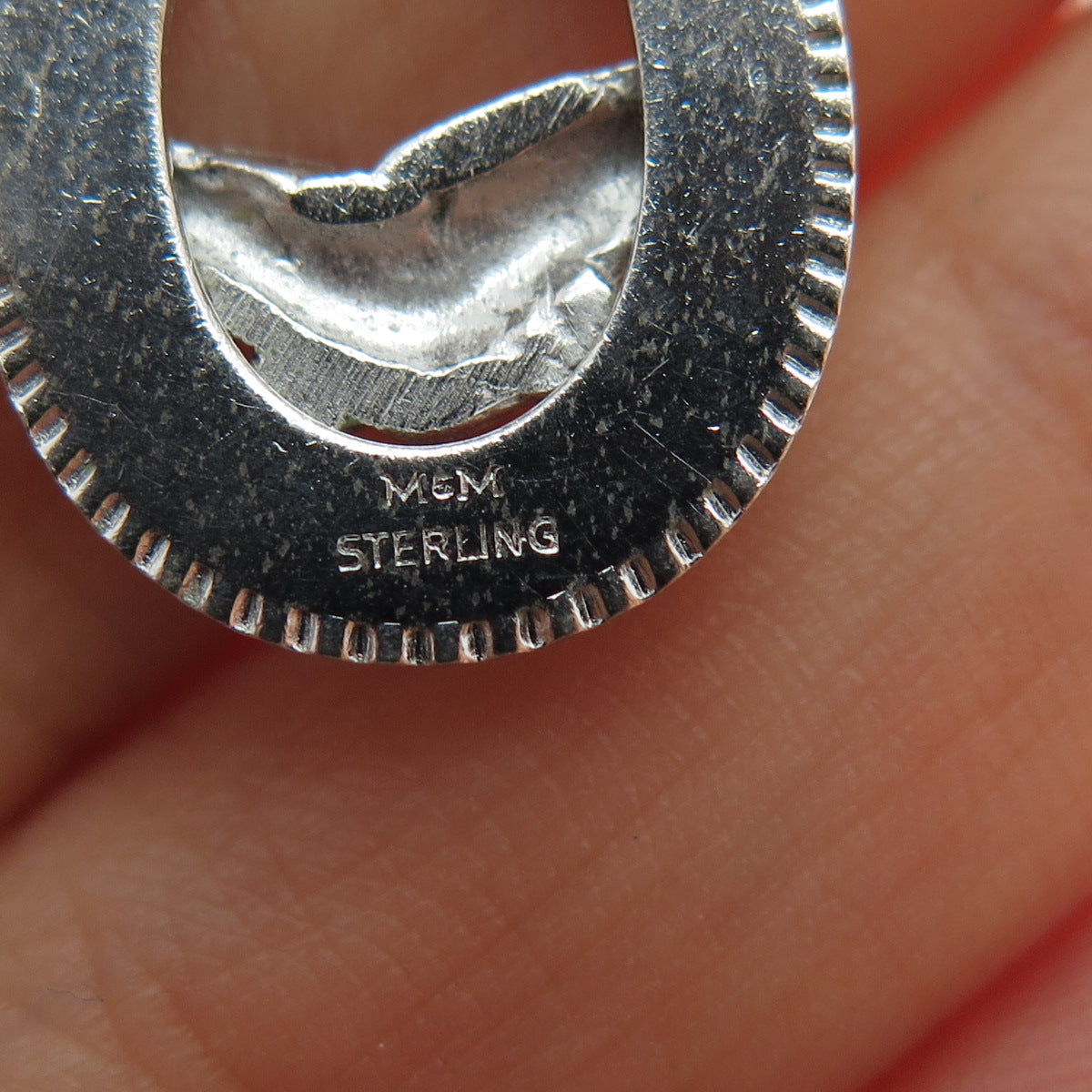 MARC MERCY 925 Sterling Silver Vintage Friendship Charm Pendant