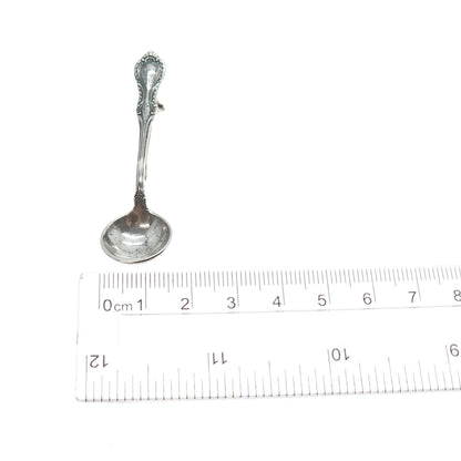 Fine Arts 925 Sterling Antique 1945 Southern Colonial Spices Spoon Pin Brooch