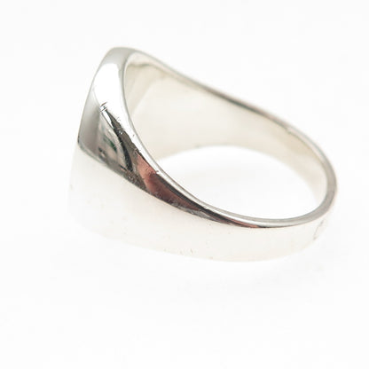 B.A. Ballou 925 Sterling Silver 14K Rose Gold Vintage Signet Ring Size 10