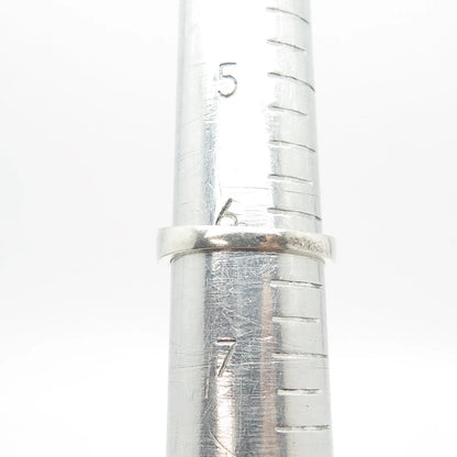 925 Sterling Silver Vintage Real Pearl Music Notes Ring Size 6.25
