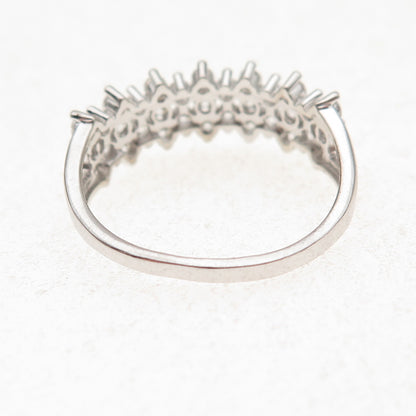 925 Sterling Silver Round-Cut C Z Ring Size 9.25