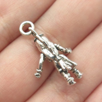 925 Sterling Silver Vintage Southwestern Indian Kachina Dancer Charm Pendant