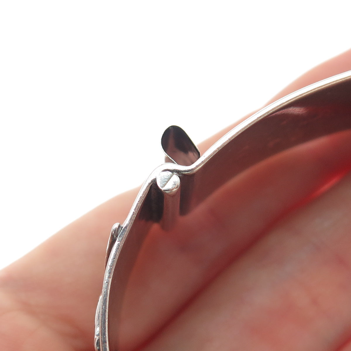 Old Pawn 925 Sterling Silver Vintage Adjustable Watch Band Tribal Bracelet 6.5"