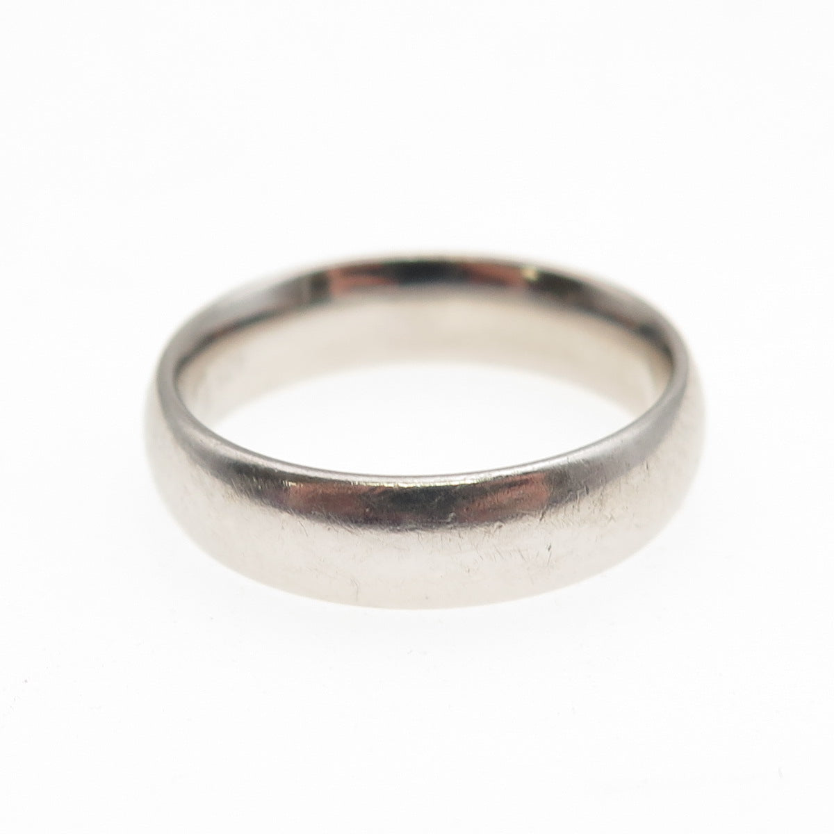 925 Sterling Silver Vintage Classic Wedding Band Ring Size 7