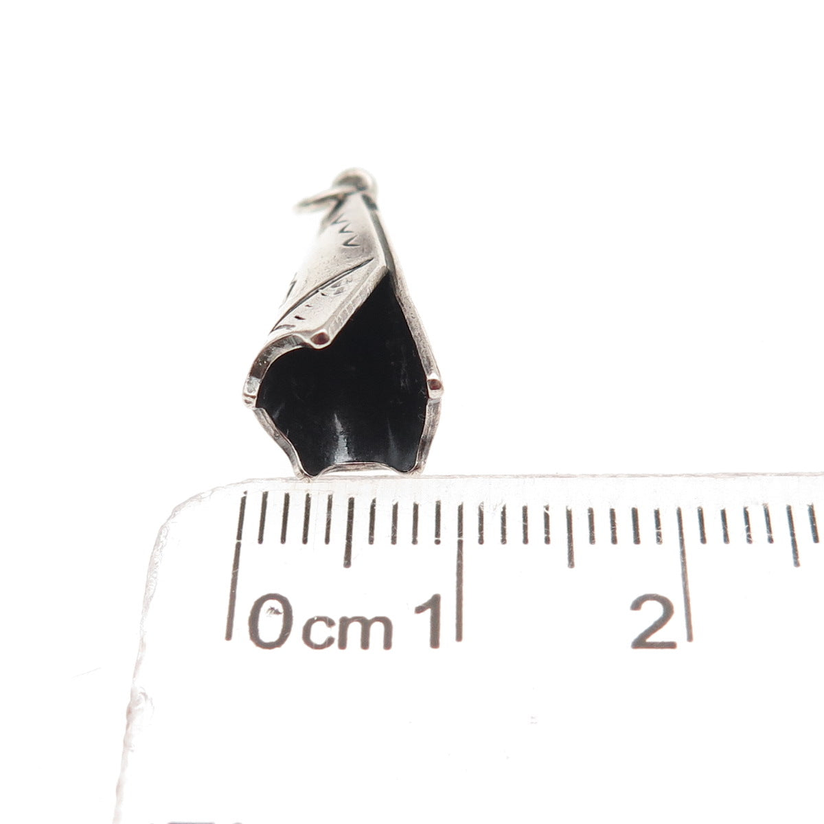 Old Pawn 925 Sterling Silver Vintage Indian Teepee Tribal 3D Mini Charm Pendant
