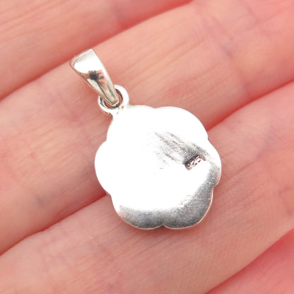 925 Sterling Silver Vintage Celtic Knot Oxidized Mini Charm Pendant