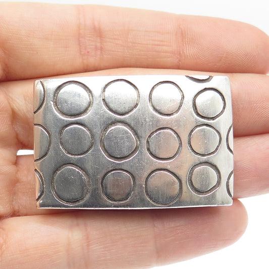 LISA JENKS 925 Sterling Silver Vintage Modernist Centerpiece Bracelet Part