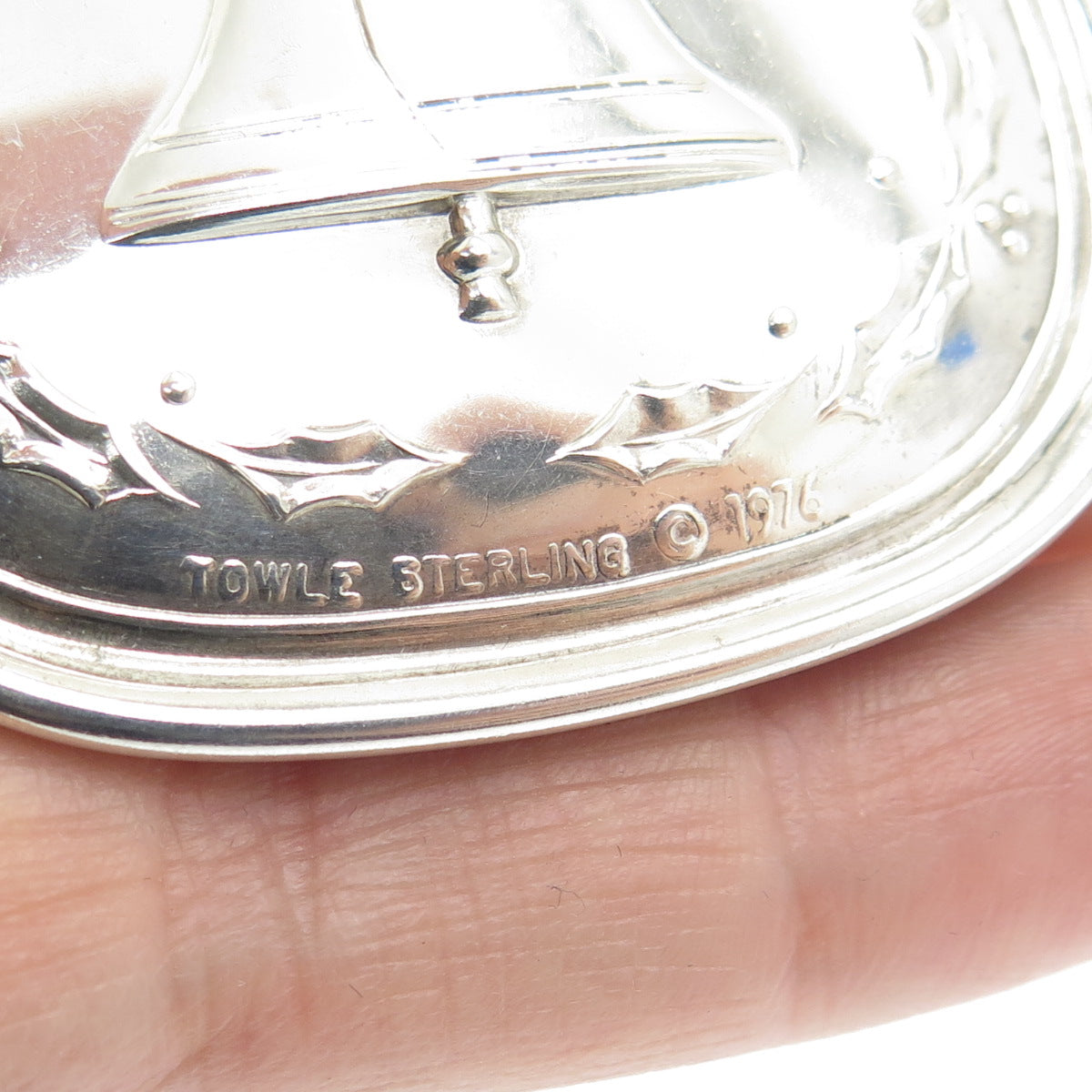 TOWLE 925 Sterling Silver Vintage 1976 Liberty Bell Ornament