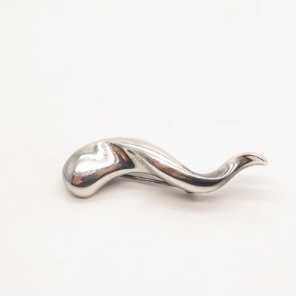 925 Sterling Silver Vintage Journey Pin Brooch