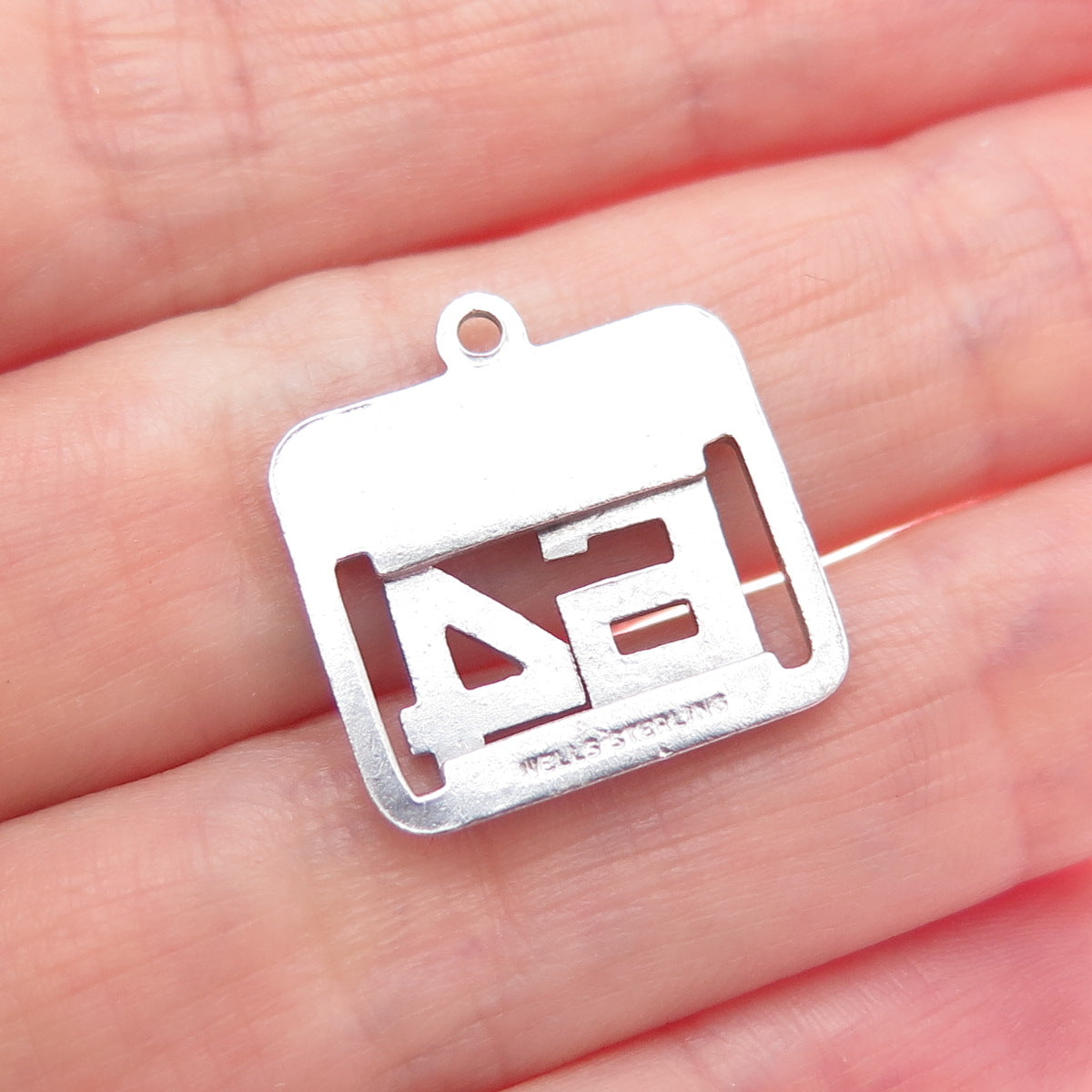 WELLS 925 Sterling Silver Vintage Class of 1964 Mini Charm Pendant