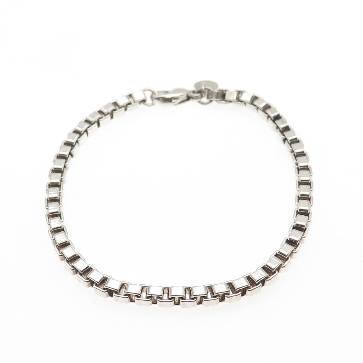TIFFANY & CO. 925 Sterling Silver Vintage Venetian Link Bracelet 7.25"