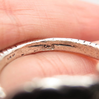 925 Sterling Silver Vintage Cobra Wrapped Ring Size 8.5