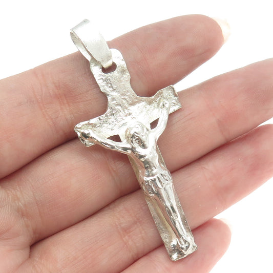 925 Sterling Silver Vintage Crucifix Cross Pendant