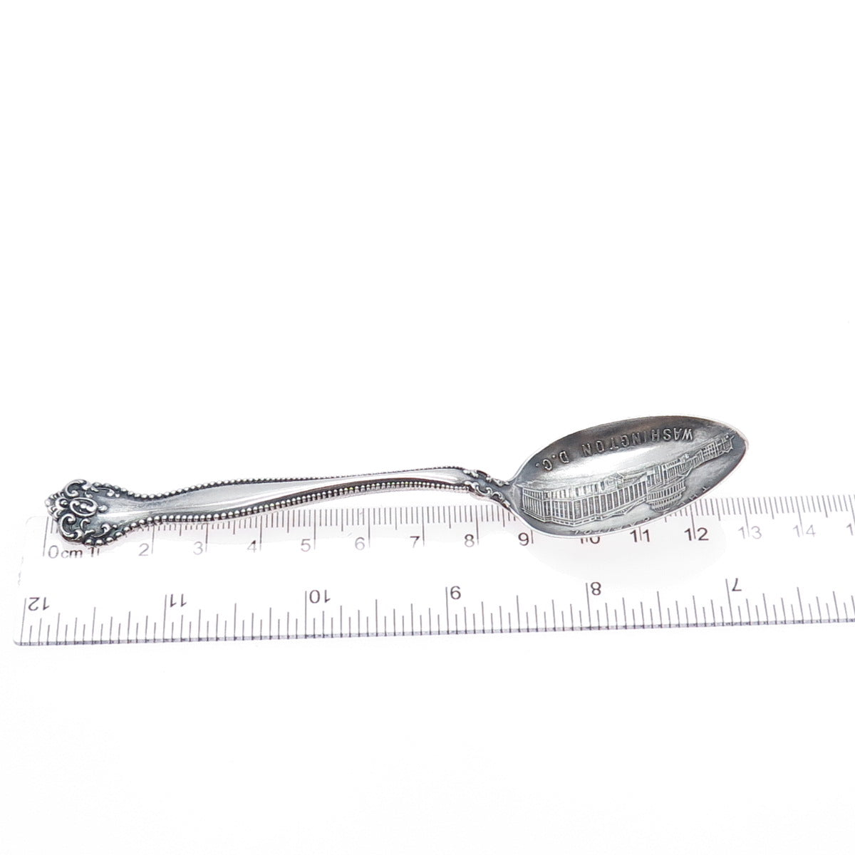 ALVIN Sterling Silver Antique 1900 Raleigh US Capitol Washington DC Coffee Spoon