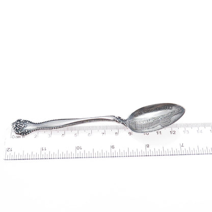 ALVIN Sterling Silver Antique 1900 Raleigh US Capitol Washington DC Coffee Spoon