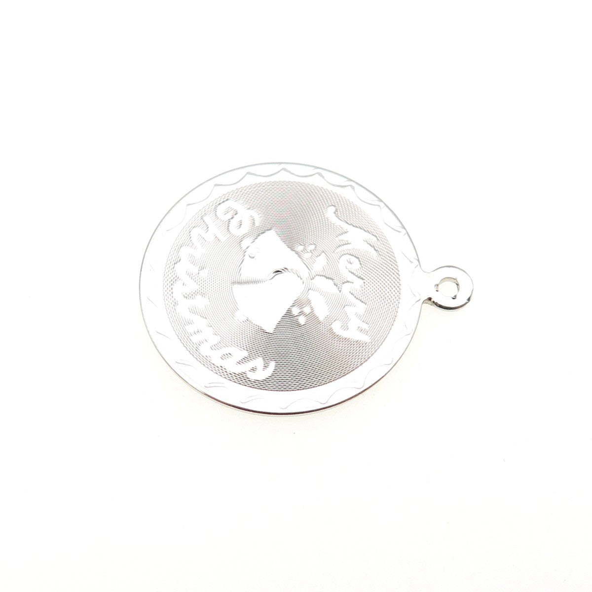 SPENCER 925 Sterling Silver Vintage Merry Christmas Mini Charm Pendant