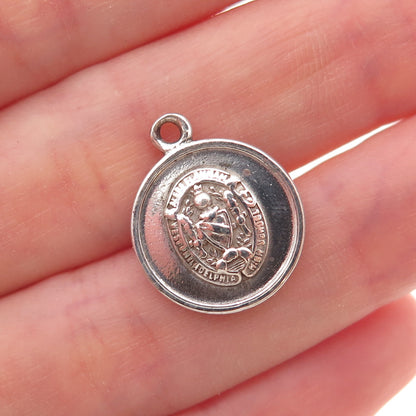 925 Sterling Silver Vintage West Philadelphia High School Charm Pendant