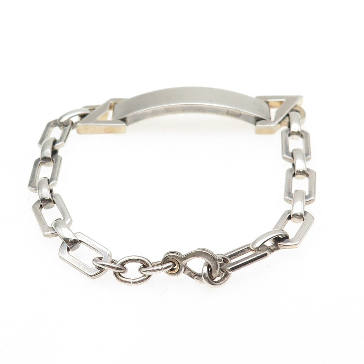 Jacoby Bender 925 Sterling Silver Vintage ID Bracelet 7.5"