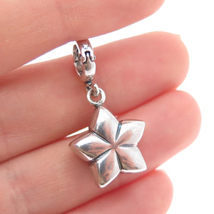 925 Sterling Silver Vintage Star Charm Pendant