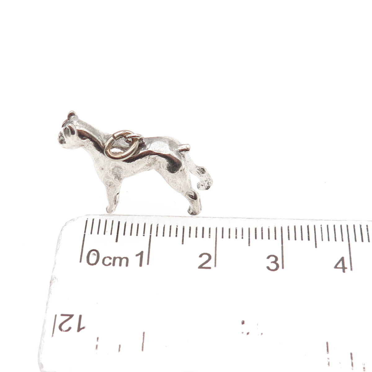 925 Sterling Silver Vintage Doberman 3D Mini Charm Pendant