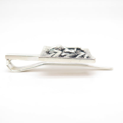 925 Sterling Silver Vintage Fenwick & Sailors Storyteller Tie Clip