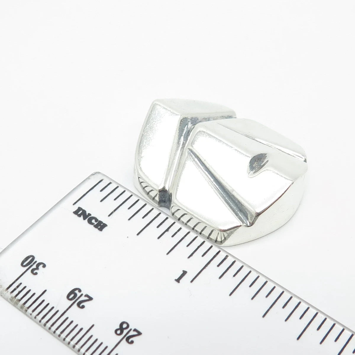 925 Sterling Silver Vintage Abstract Pendant
