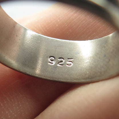 925 Sterling Silver Vintage Rotating Band Ring Size 7.75