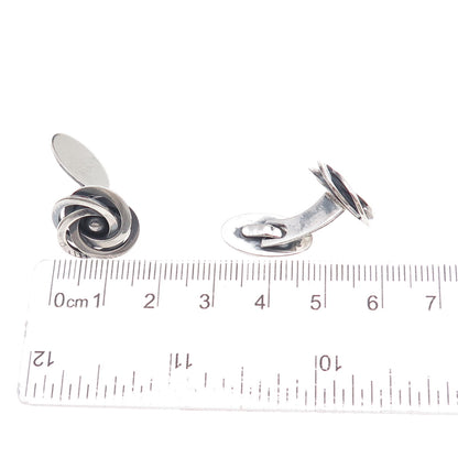 Hermann Siersbol 925 Sterling Silver Vintage Denmark Modernist Cufflinks