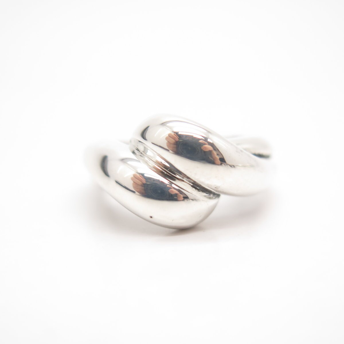 925 Sterling Silver Vintage Twisted Ring Size 7.5