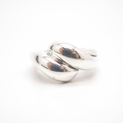 925 Sterling Silver Vintage Twisted Ring Size 7.5