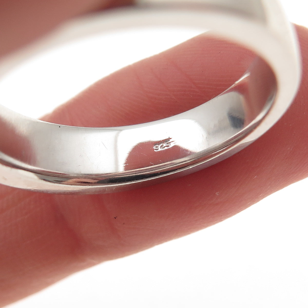 925 Sterling Silver Round-Cut C Z Half Eternity Band Ring Size 9.75